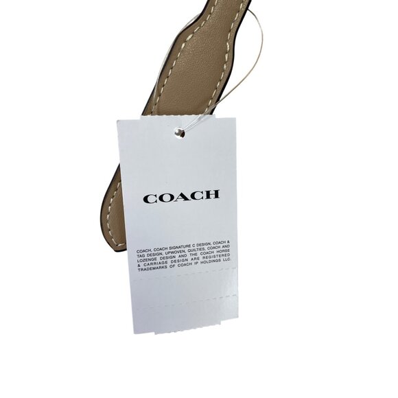 Coach sig city womans large beige striped canvas leather tote bag NWT SKU 9120 - Picture 8 of 16